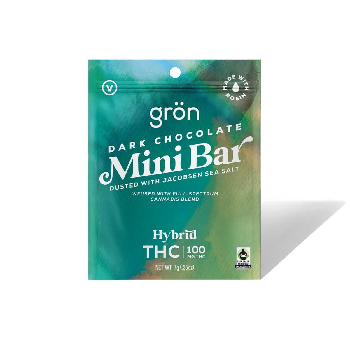 Grön Dark Chocolate Mini Bar - THC - Hybrid