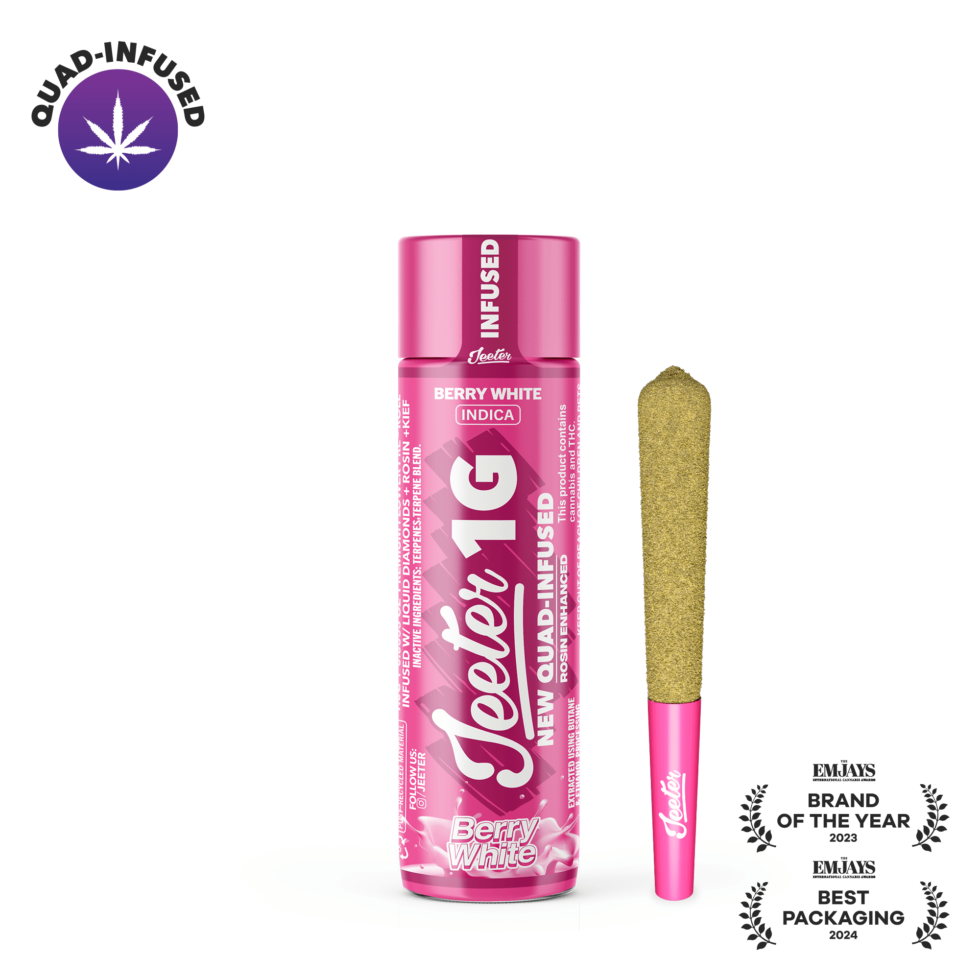 Jeeter Berry White Quad-Infused Jeeter Joint | 1g