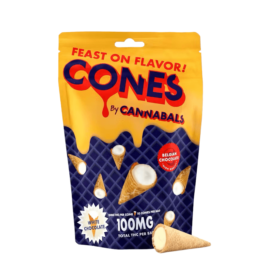 Cannabals White Chocolate Cones - 100mg