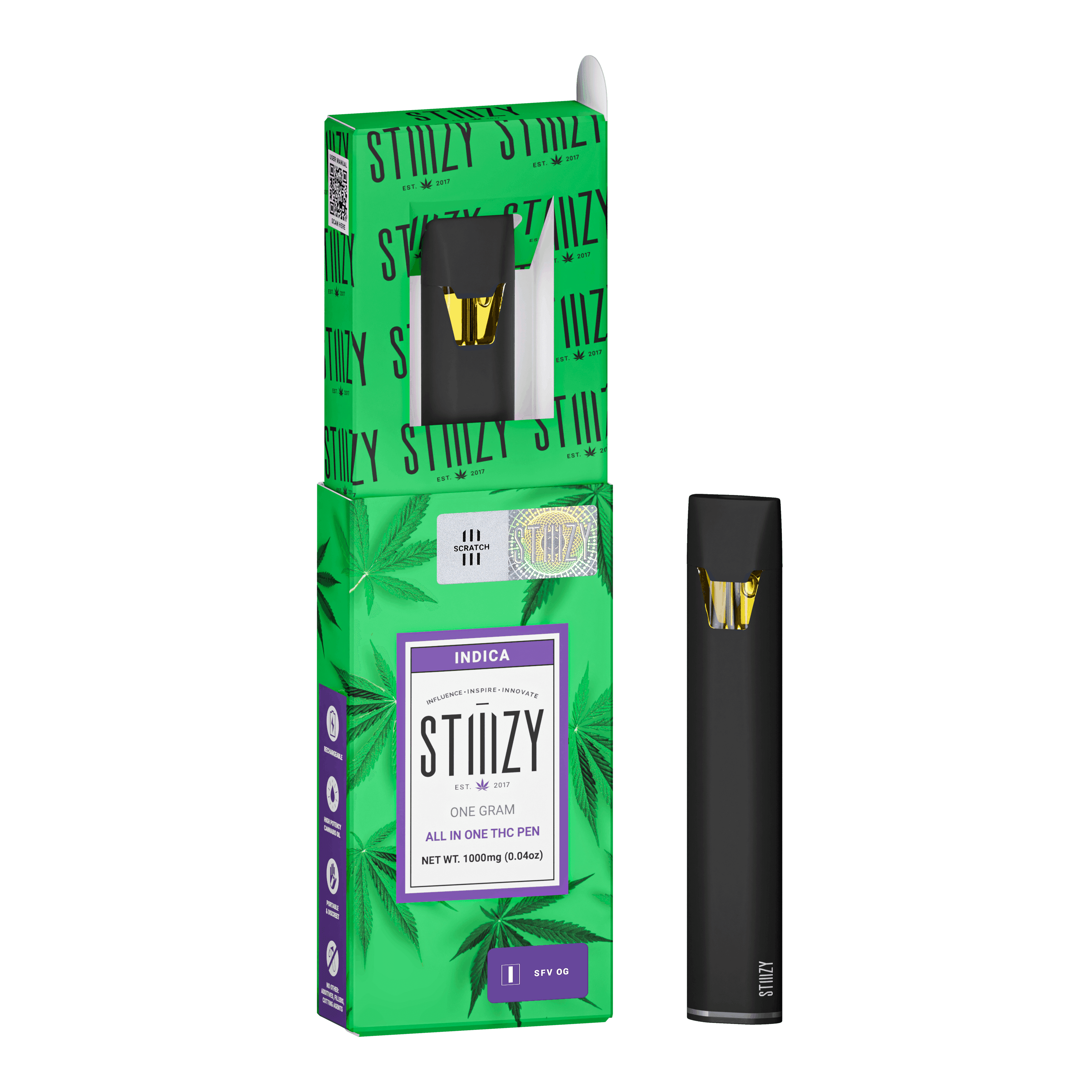 STIIIZY SFV OG All-In-One THC Pen | 1g