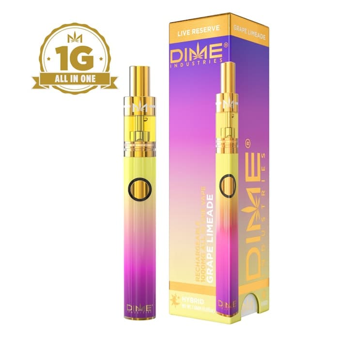 DIME INDUSTRIES LLC GRAPE LIMEADE 1G LIVE RESIN AIO
