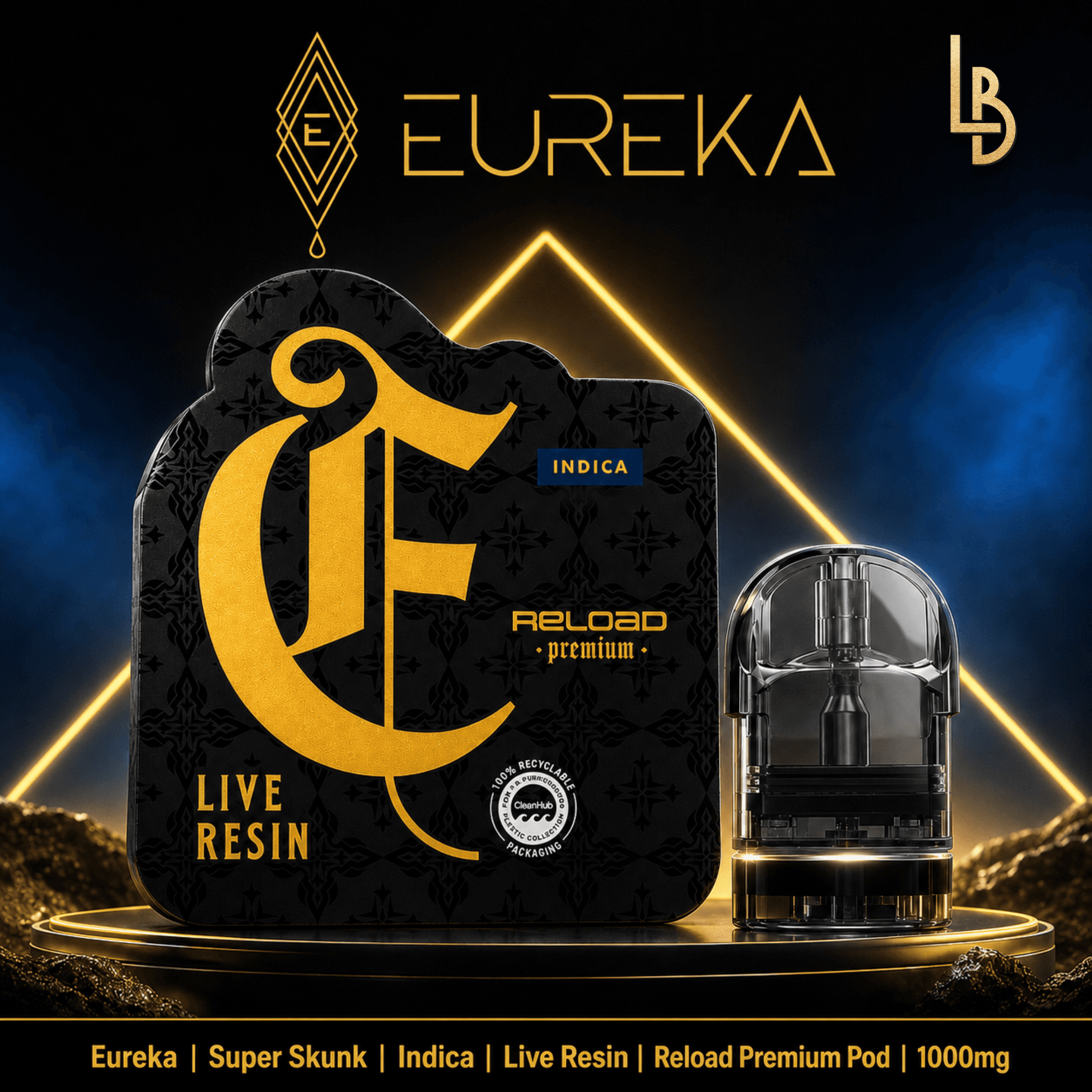 Eureka Super Skunk Reload Pod | Live Resin Vape | 1000mg | Premium Indica