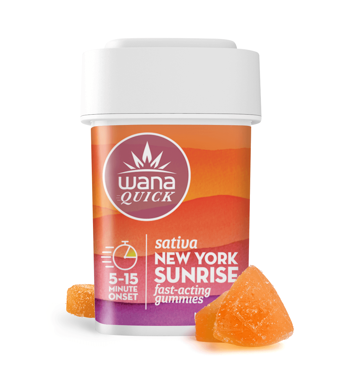 Wana Quick New York Sunrise Gummies [10-Pack] | 100mg