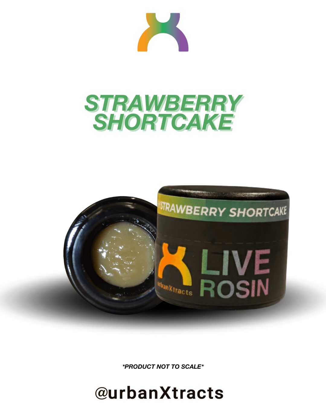 URBANXTRACTS Strawberry Shortcake | Cold Cure Live Rosin | 1g