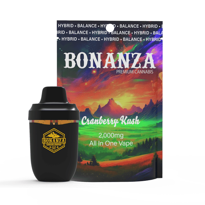 Bonanza Cannabis Bonanza AIO Vape | 2g | Cranberry Kush [H]