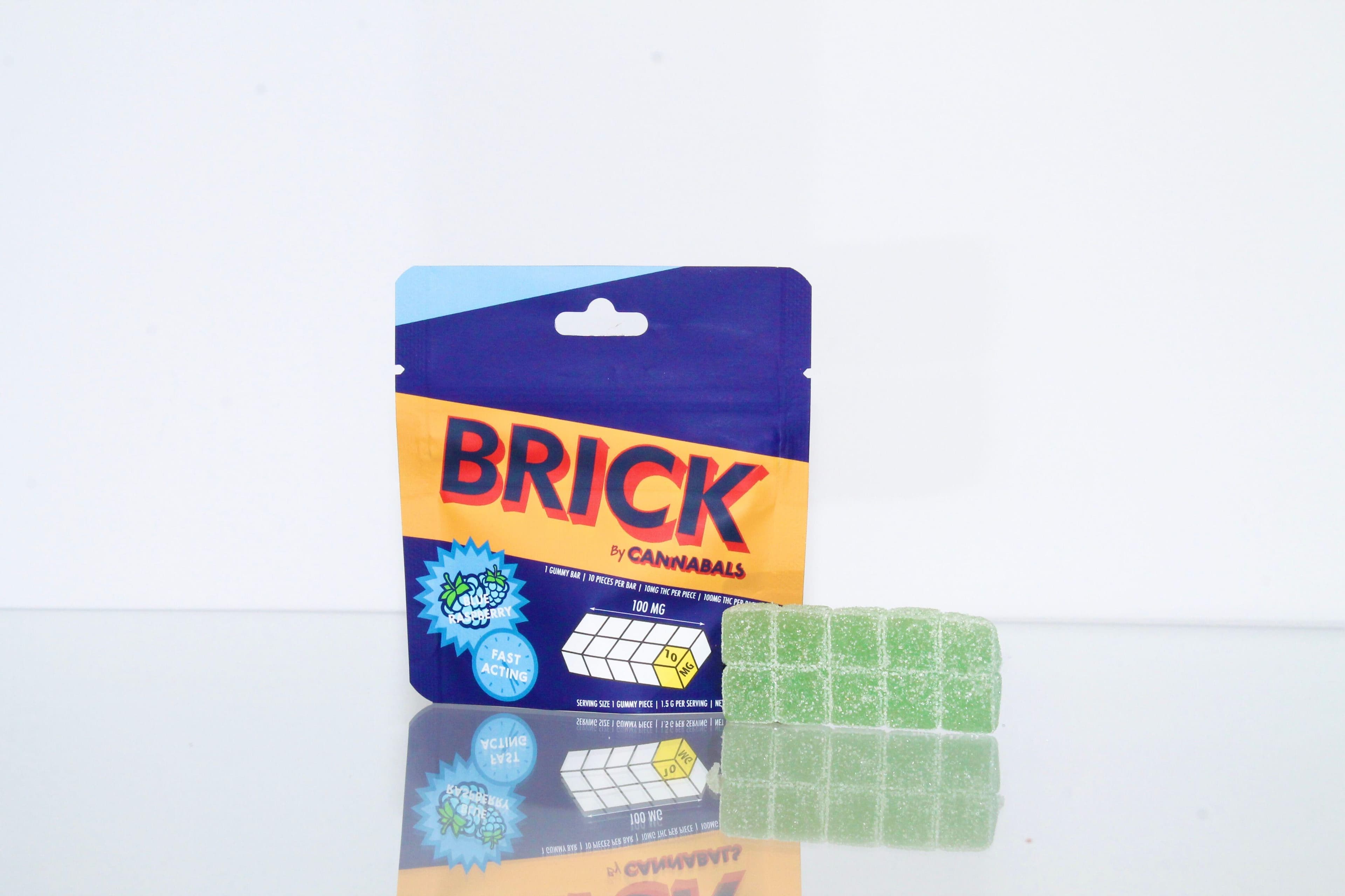 Cannabals Brick | Blue Raspberry | Gummies | 100mg