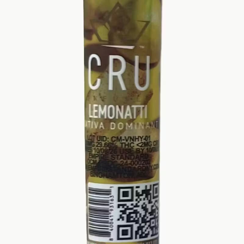 CRU Cannabis Lemonatti - 6 Pack .5G Infused Prerolls (3G)