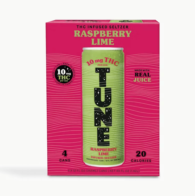TUNE Raspberry Lime | Beverage | 10mg 4pk
