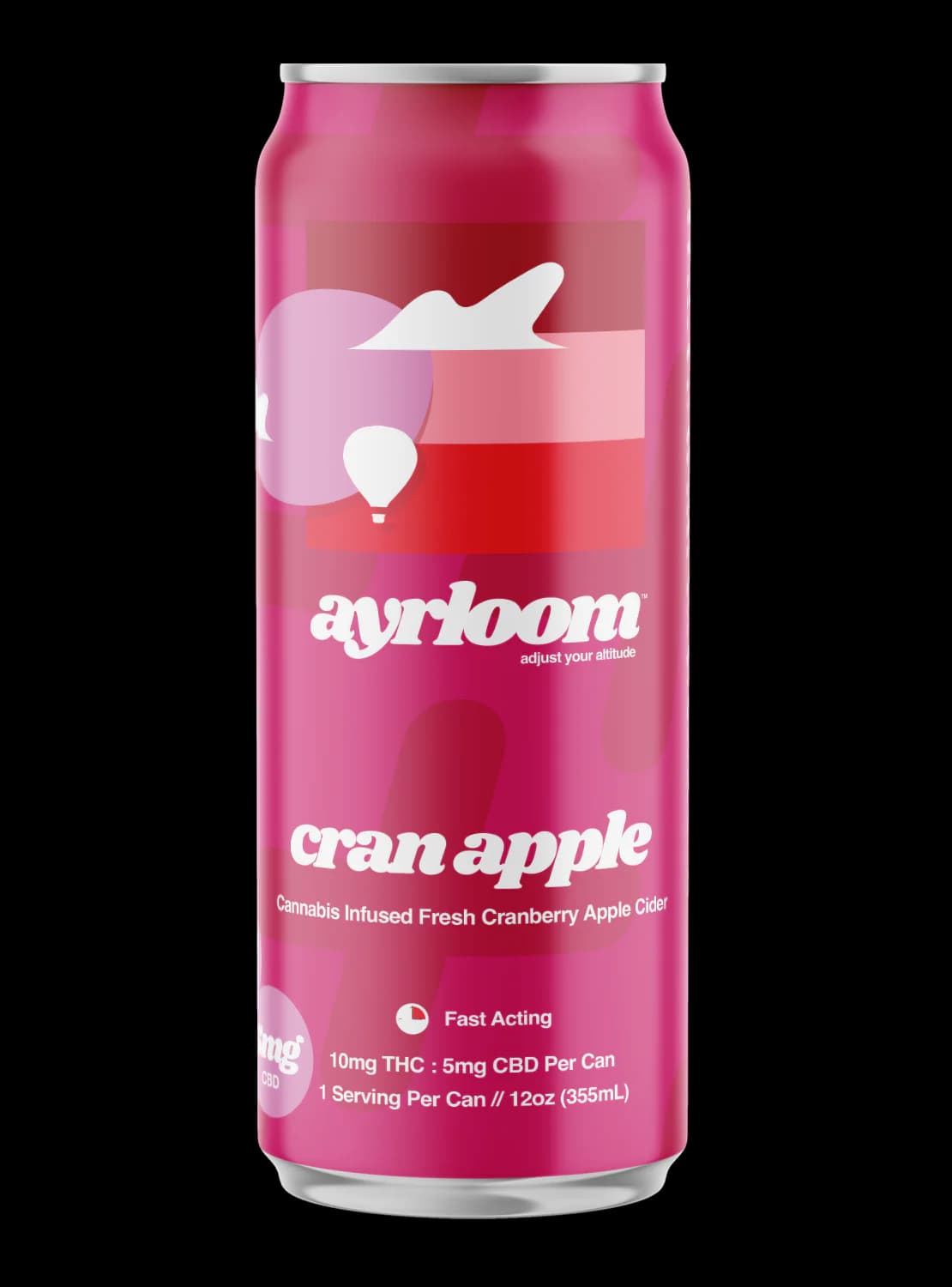 Ayrloom Beverage SINGLES | 10:5 THC:CBD | Cranapple Beverages