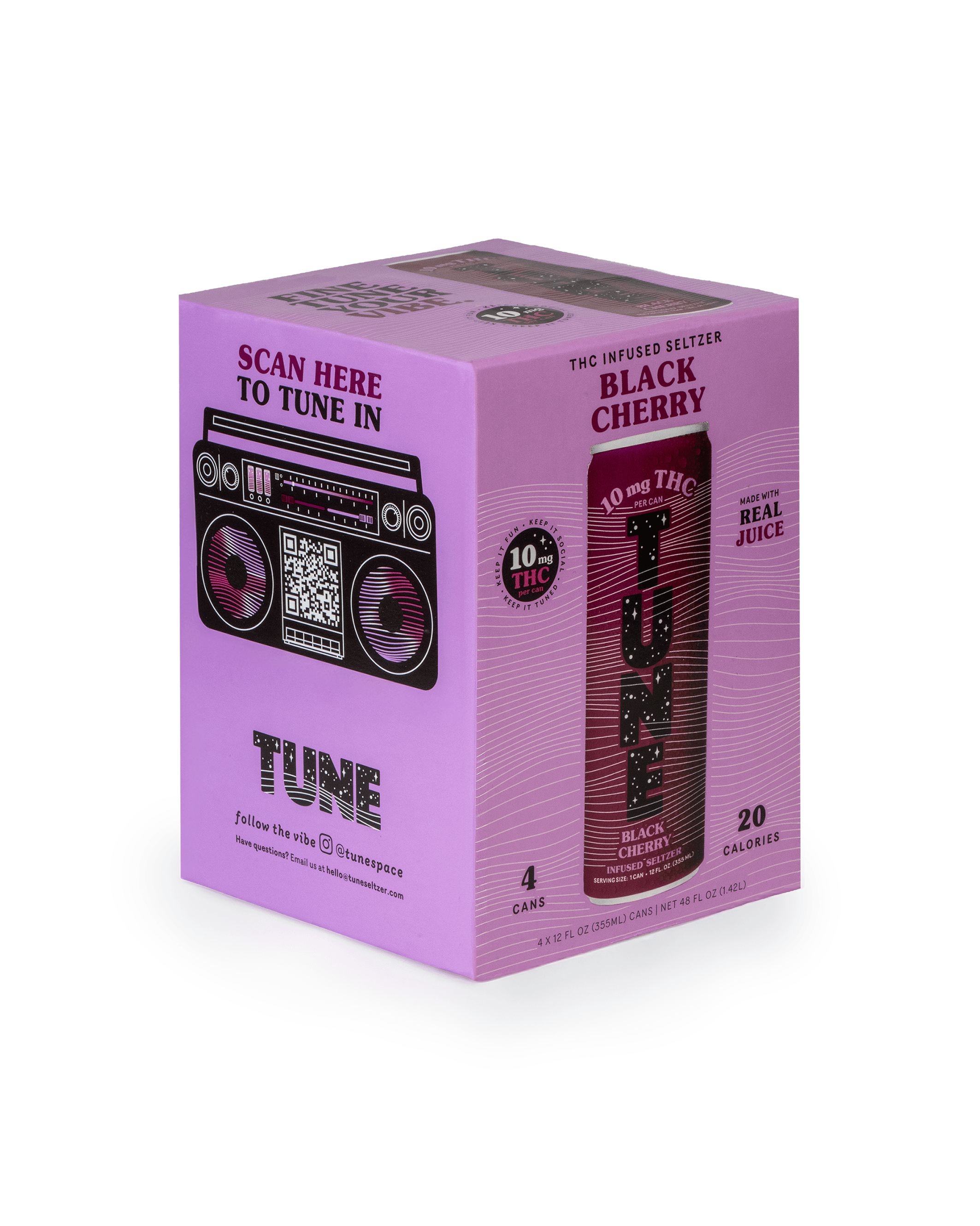 TUNE Black Cherry 4Pk