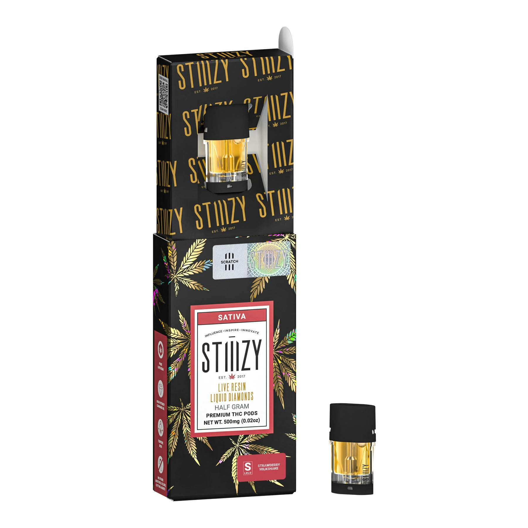 STIIIZY Strawberry Milkshake Live Resin Liquid Diamonds Pod | 1g