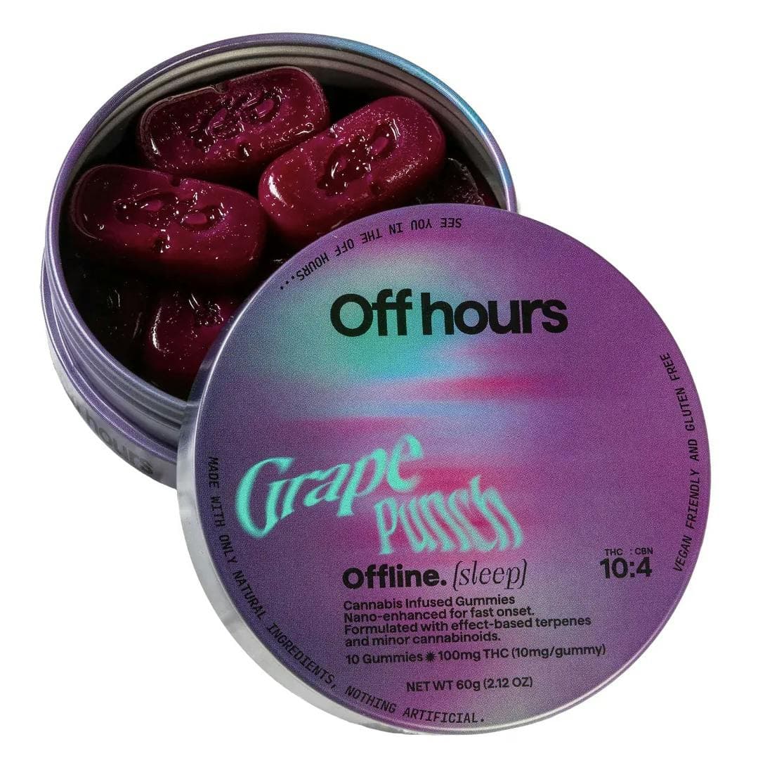 Off Hours Off Hours Offline Grape Punch 10mg 10pk Gummies