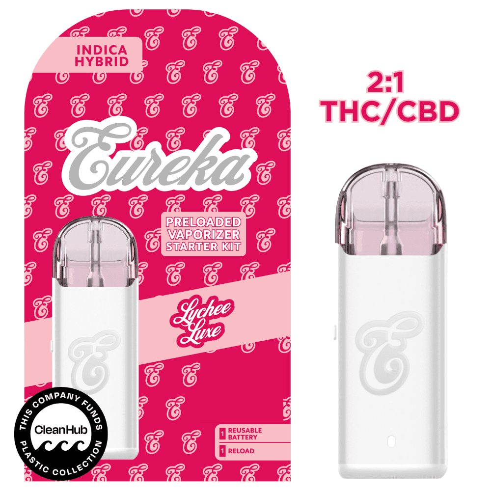 Eureka PRELOAD Starter Kit - 1g FUSION - Lychee Lux (2:1 THC/CBD)