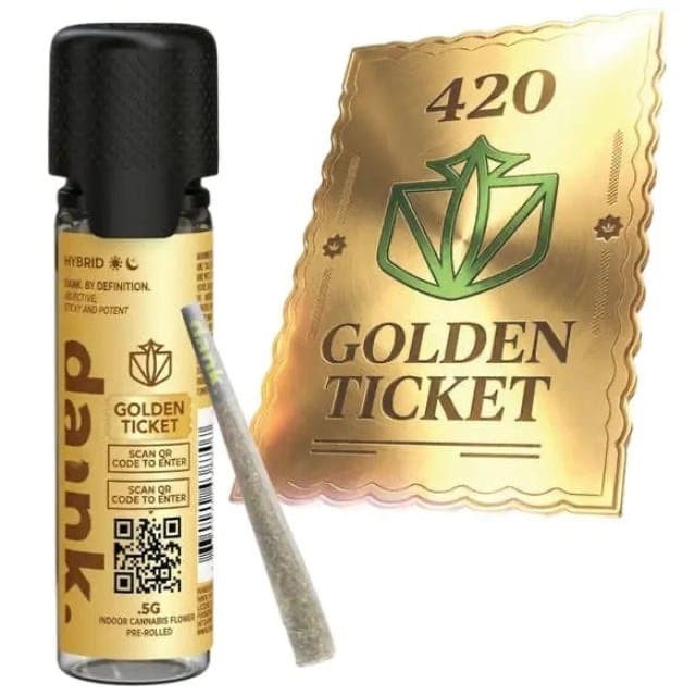 Dank By Definition. Golden Ticket | 0.5g Preroll