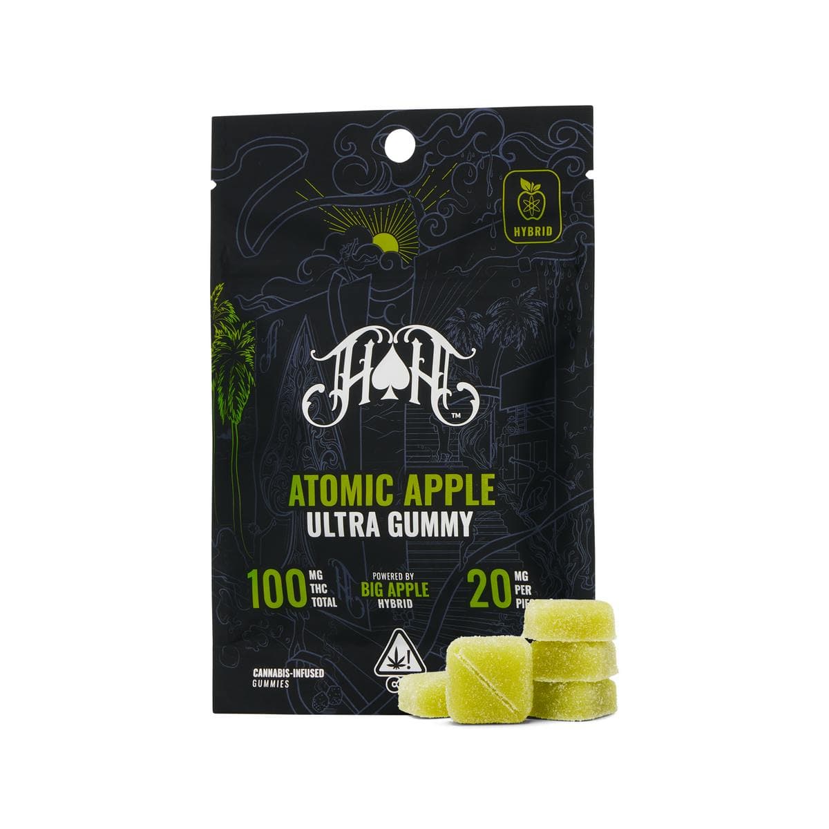 HEAVY HITTERS Atomic Apple | Ultra Gummies | 5pk | 100mg THC