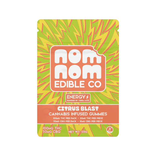 Nom Nom Edible Co | Citrus Blast | 20mg Gummies | 5pk