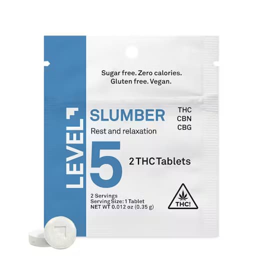 LEVEL SLUMBER PROTAB - THC TABLETS - 2PK BAG 10MG