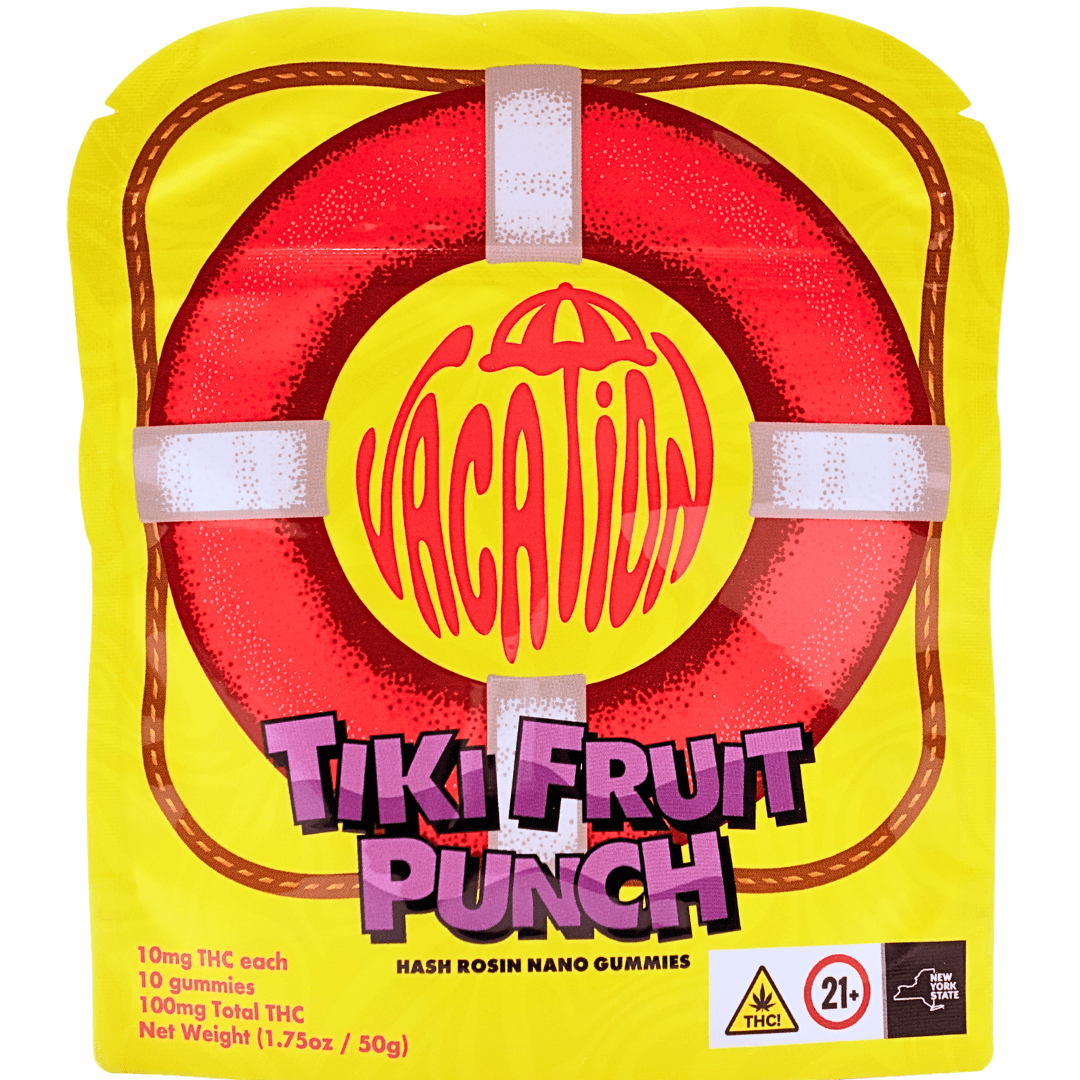 Vacation Tiki Fruit Punch | Hash Rosin Gummies | 100mg