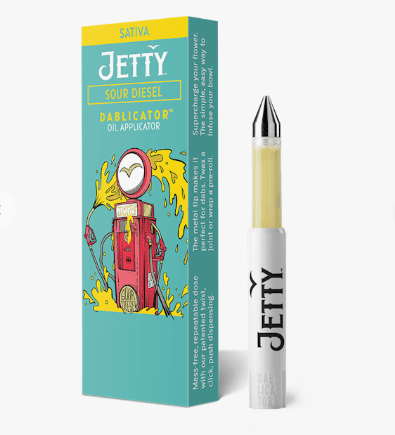 Jetty Extracts Sour Diesel High THC Dablicator Oil Applicator