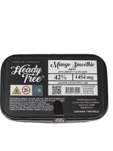 Heady Tree 3.5g Pre Roll 7 Pack -Mango Smoothie
