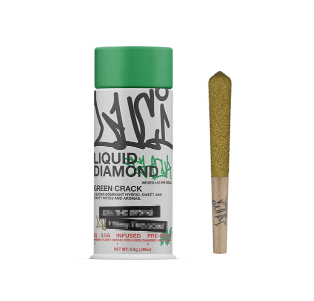 Luci Green Crack | Liquid Diamond Infused Joint 5pk