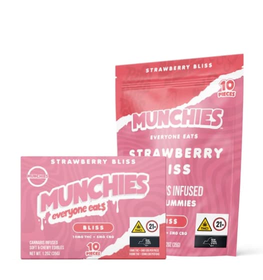 Munchies Munchies Bliss Strawberry Bliss 10pk 10mg Edibles