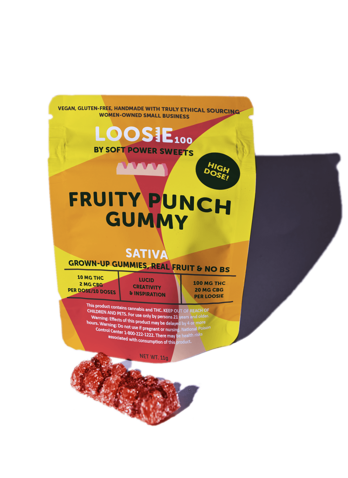 Soft Power Sweets Loosie | Fruit Punch | Gummy | 100mg