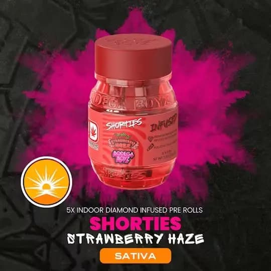 Bodega boyz Strawberry Haze - 4 Pack Diamond Coated & Infused