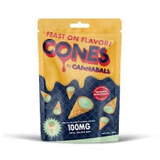 Cannabals Mint Chocolate Cones - 100mg