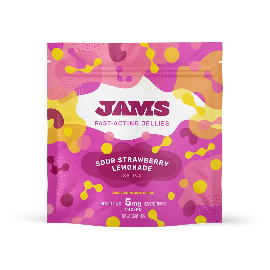 JAMS Jellies | Sour Strawberry Lemonade | 20PK 100mg