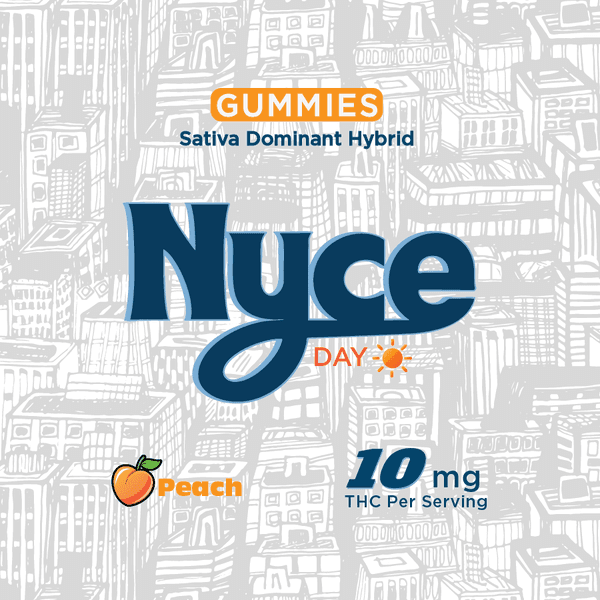NYCE NYCE Peach 10pk 100mg Live Rosin Gummies