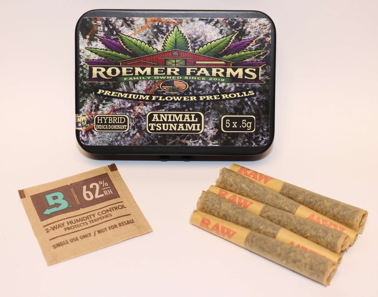Roemer Farms Animal Tsunami | 5pk Pre-rolls | 2.5g