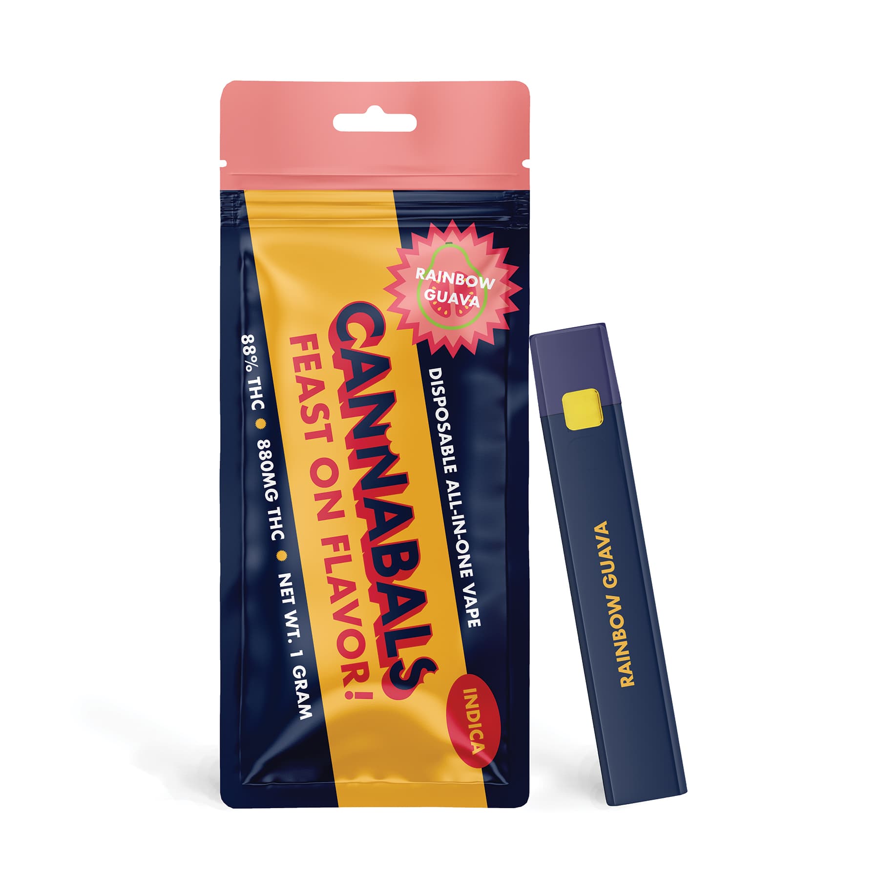 Cannabals Rainbow Guava | Disposable Vape | 1g