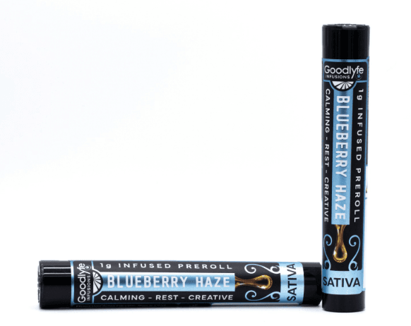 Goodlyfe Blueberry Haze | 1g Infused Pre Roll