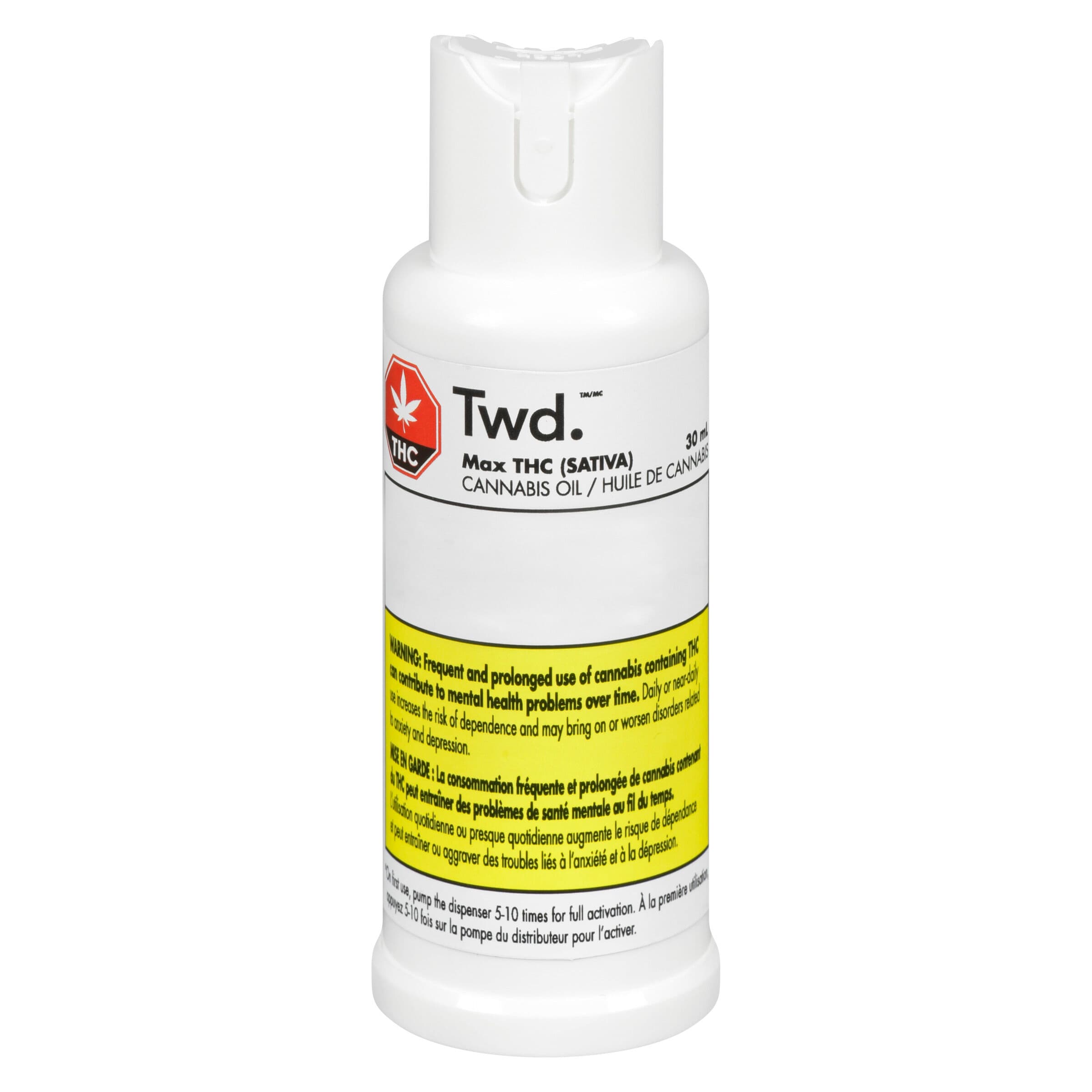 TWD. Max THC Sativa Cannabis Oil - 30ml