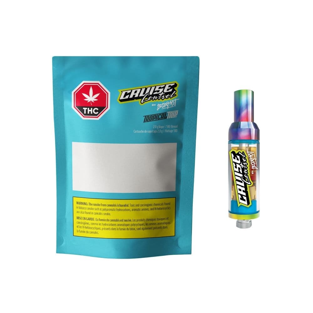 Cruise Control by BOXHOT BOXHOT Cruise Control - Tropical Trip Prefilled 510 Thread Cartridge - Blend
