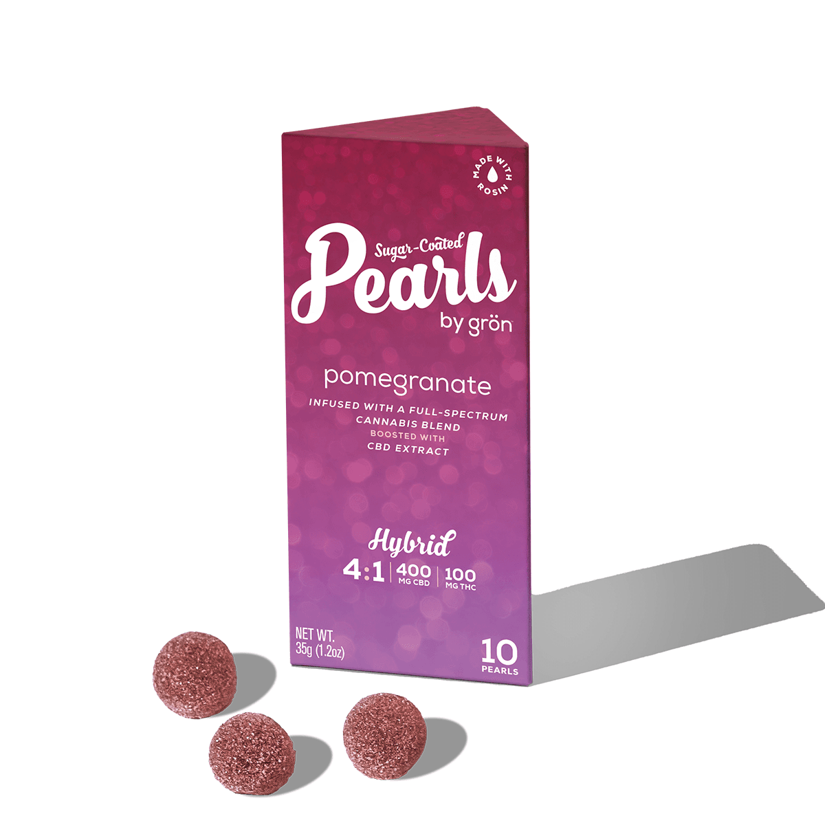 Grön Pomegranate Pearls | Gummies | 10pk | 100mg