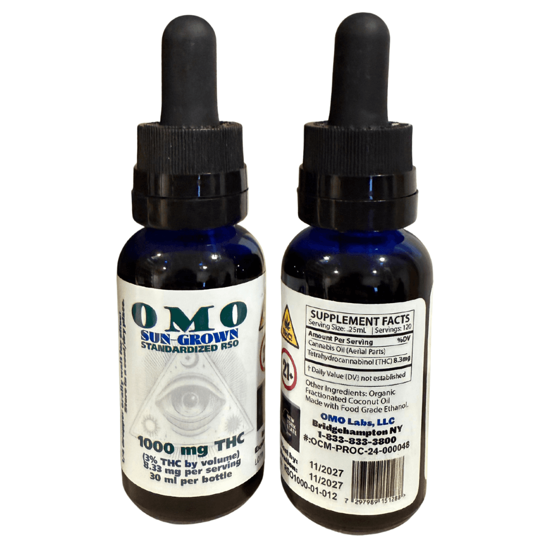 OMO Labs Standardized RSO Tincture - 1000mg