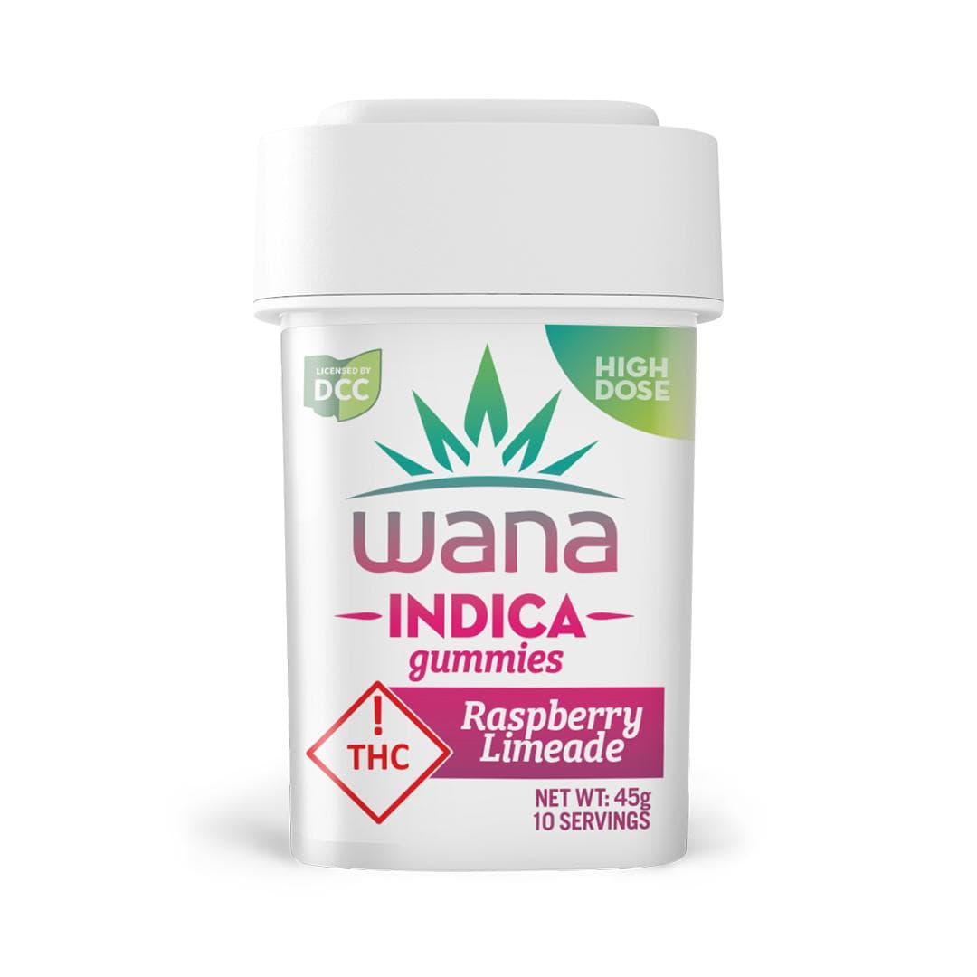 Wana Raspberry Limeade High Dose Gummies