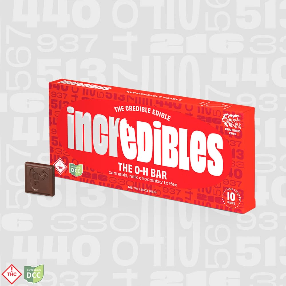 incredibles THE O-H Toffee Chocolate Bar | 10 Pack