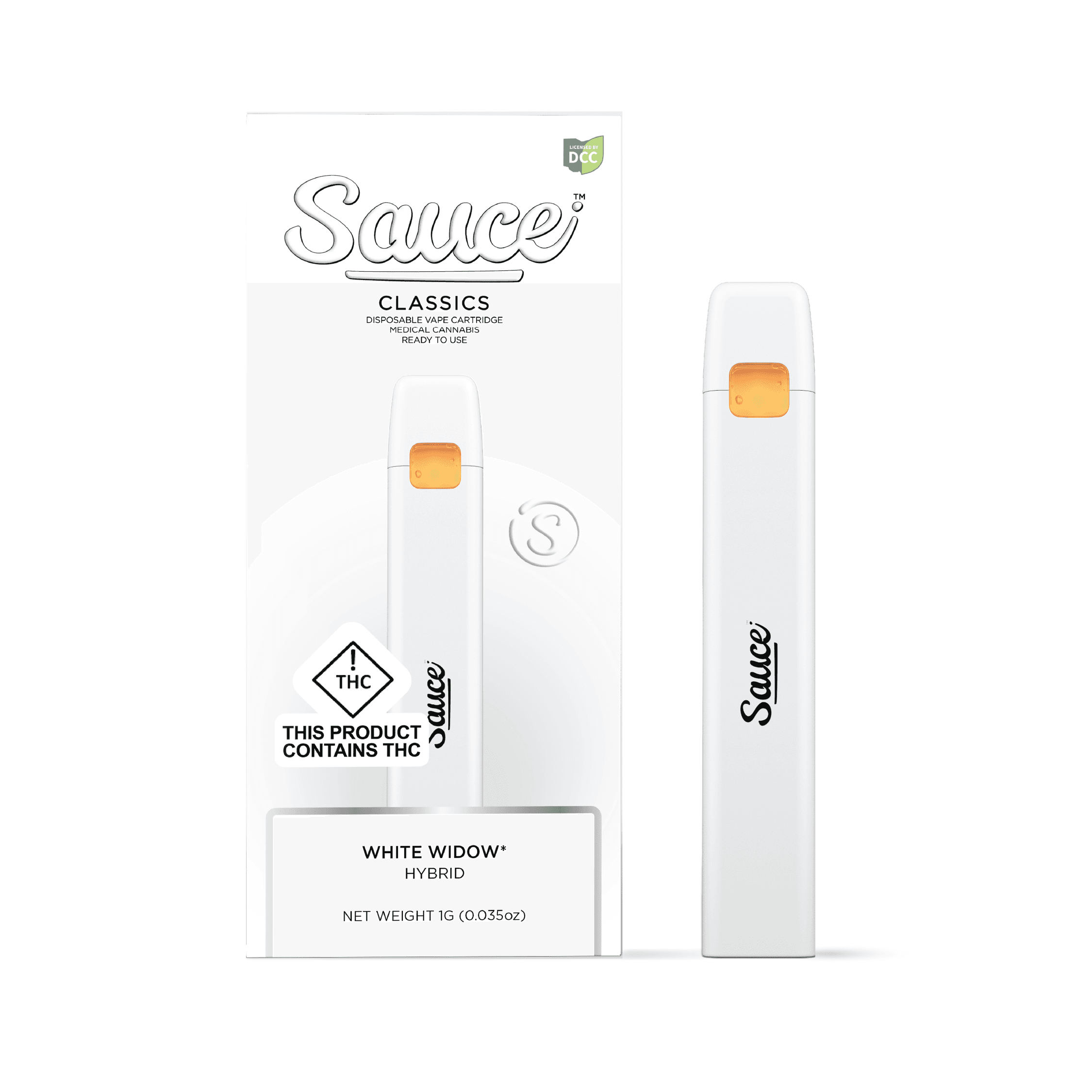 Sauce Sauce White Widow (H) AIO Disposable 1g