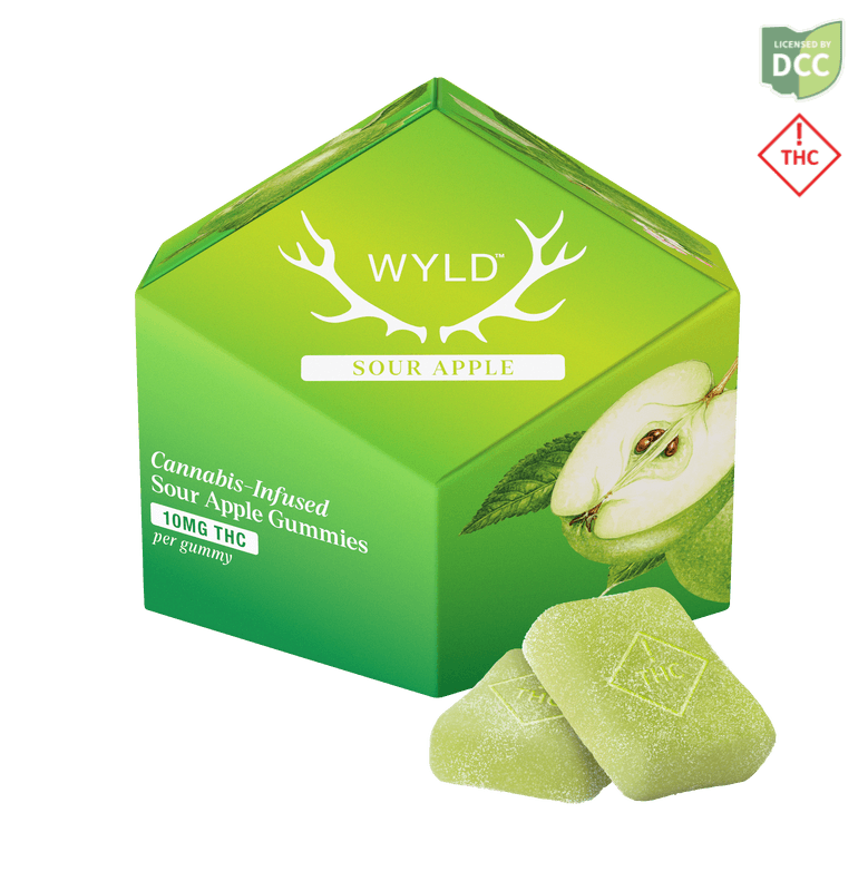 Wyld Wyld Sour Apple (S) Gummies 10mg 10pk