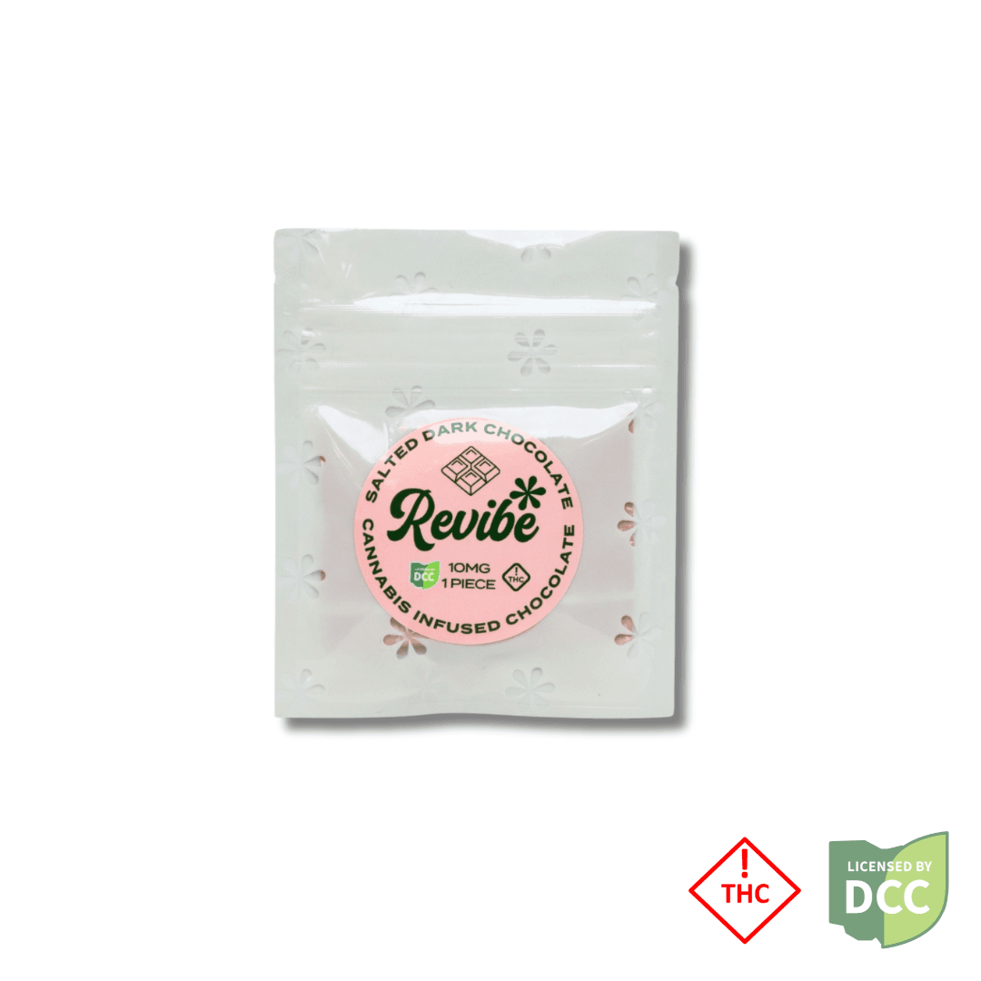 Revibe Salted Dark Chocolate Square 1pk - 10mg