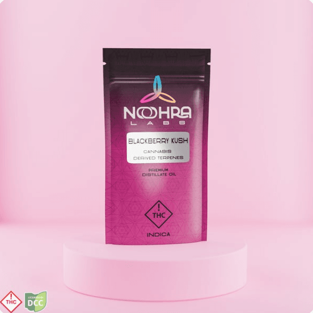 Noohra Labs Blackberry Kush (Distillate) Cart .84g | Indica