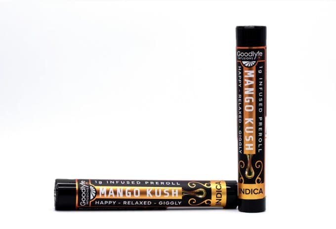 Goodlyfe 1g Infused Pre-Roll Joint | Mango Kush