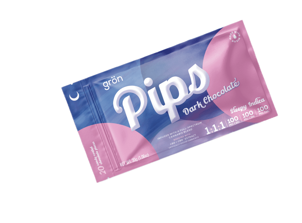 Grön Dark Chocolate Pips - THC - Indica