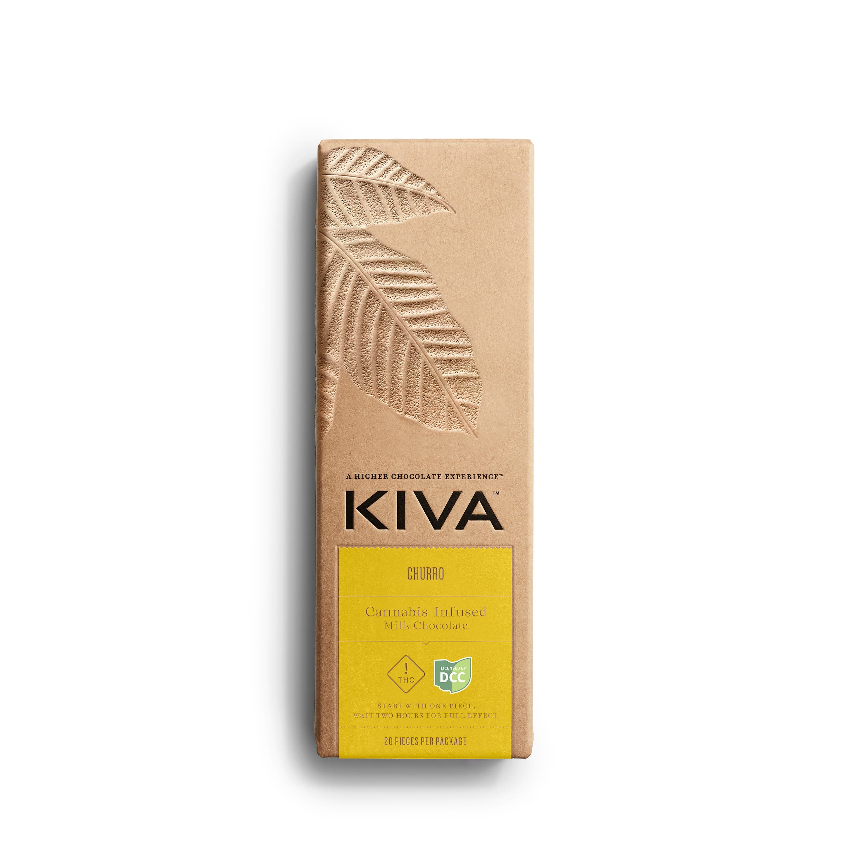 Kiva Churro Bar | 20pc 100mg Milk Chocolate