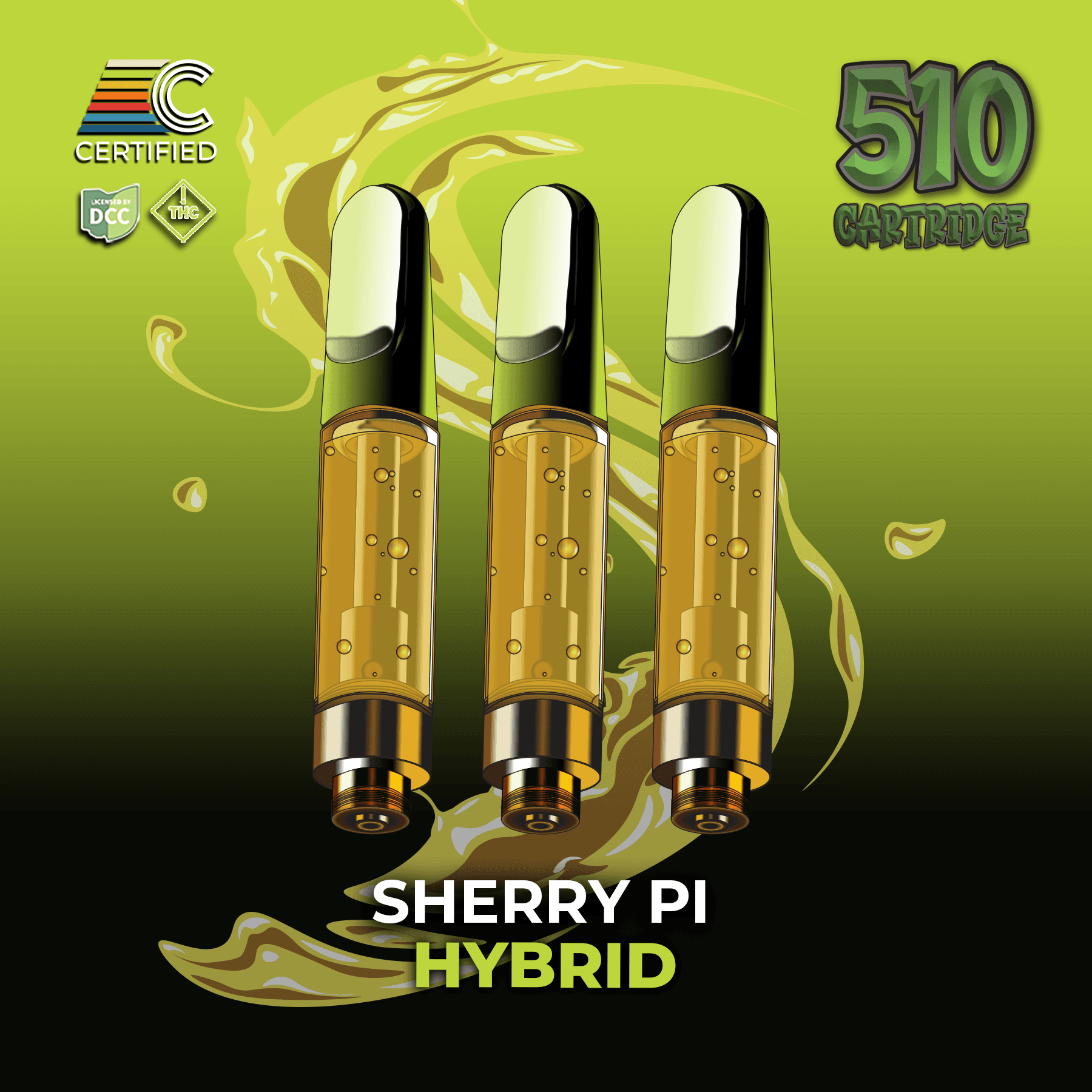 CERTIFIED Sherry Pi | 3pk 1g Distillate Carts