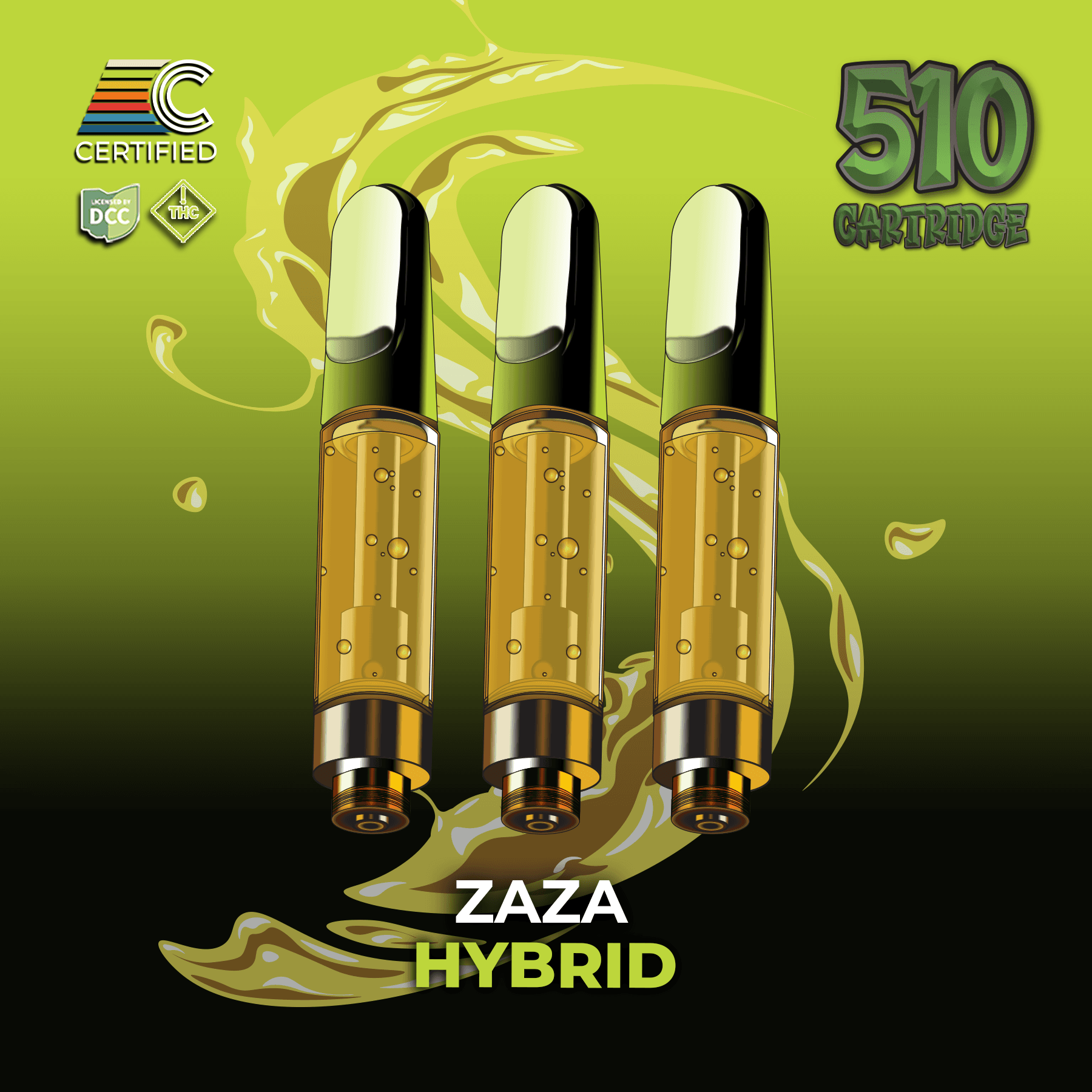 CERTIFIED Zaza | 3pk 1g Distillate Carts