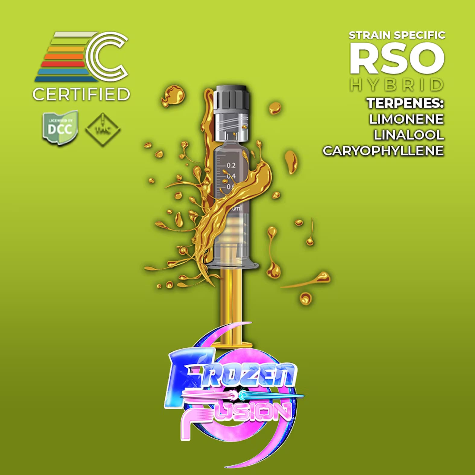 CERTIFIED Frozen Fusion | 1g RSO Syringe